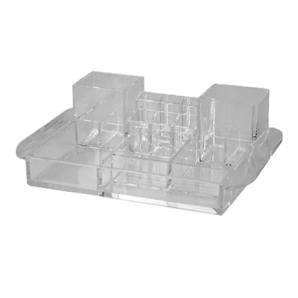 Deluxe Large Capacity Transparent Cosmetic Makeup & Jewels O…